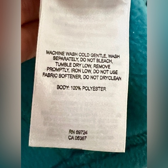 Columbia Turquoise Fleece Full Zip Jacket - Medium - Picture 8 of 9